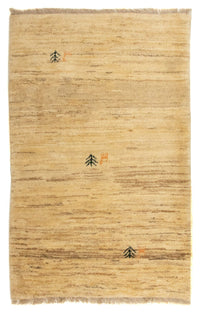 Gabbeh-tæppe - Persisk - 128 x 80 cm - lys brun