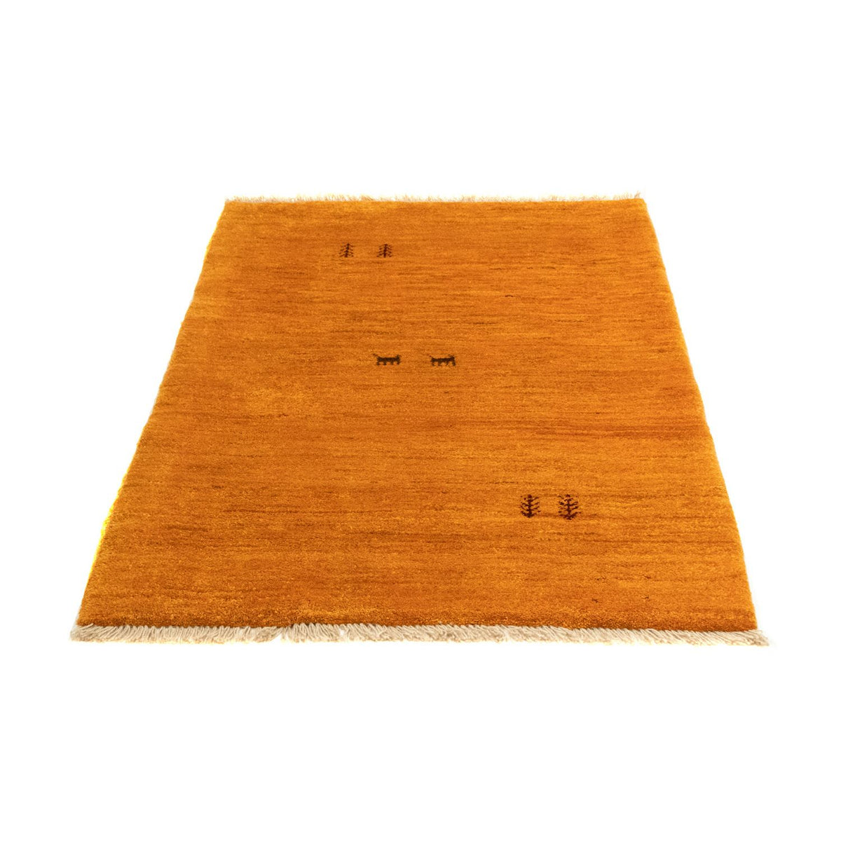 Gabbeh-tæppe - Persisk - 132 x 86 cm - guld