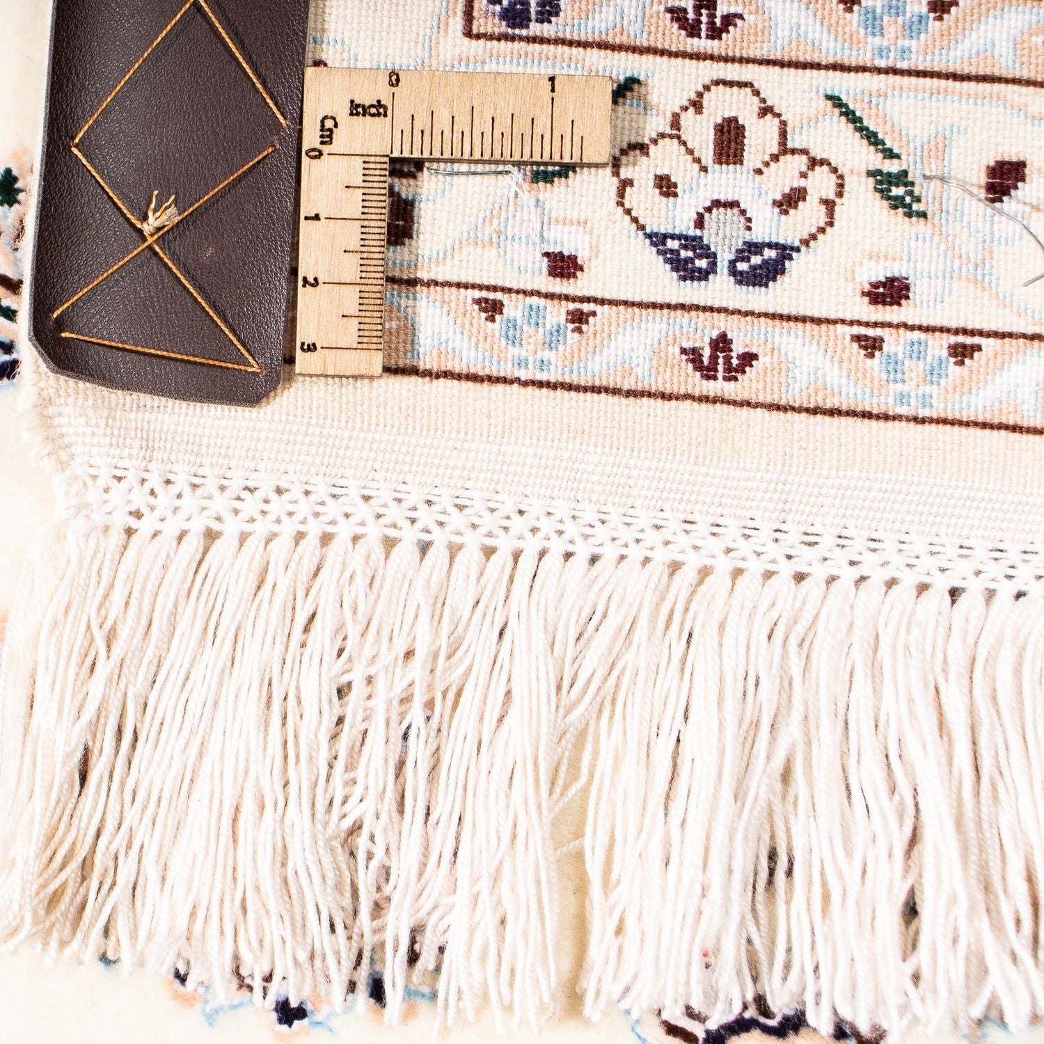 Persisk tæppe - Nain - Premium - 242 x 161 cm - beige