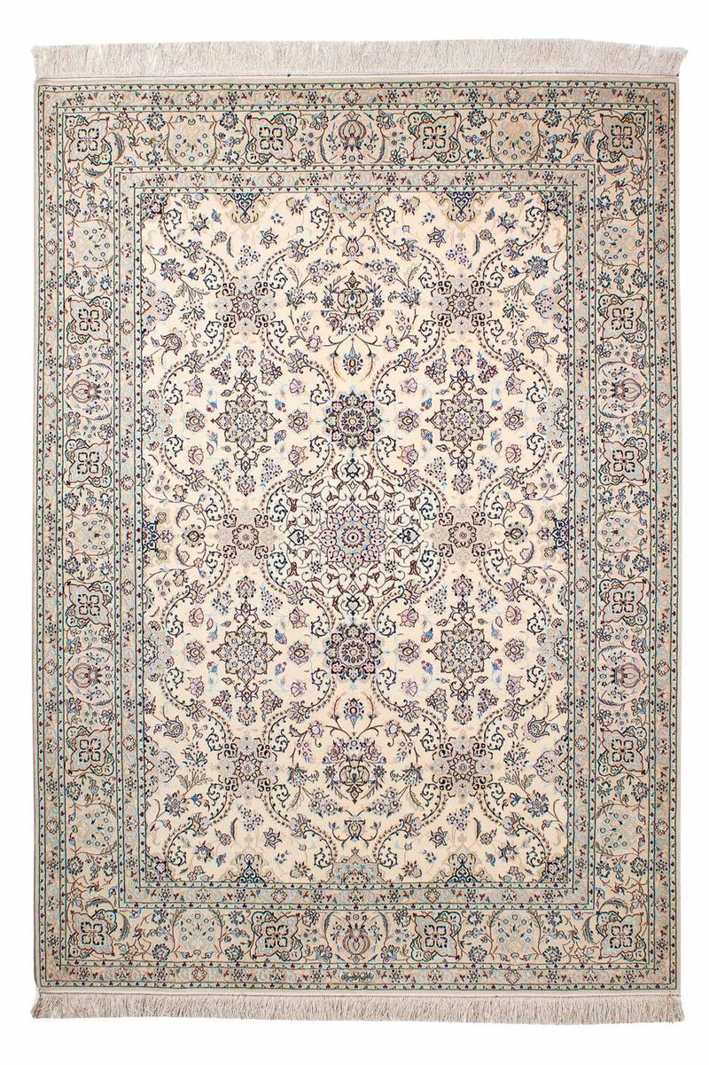 Persisk tæppe - Nain - Premium - 218 x 154 cm - beige