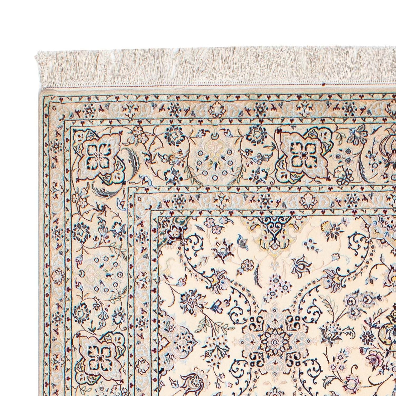 Persisk tæppe - Nain - Premium - 218 x 154 cm - beige