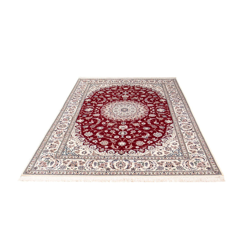Persisk tæppe - Nain - Premium - 227 x 153 cm - mørkerød