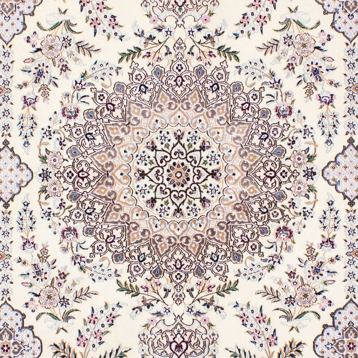 Persisk tæppe - Nain - Premium - 226 x 153 cm - beige