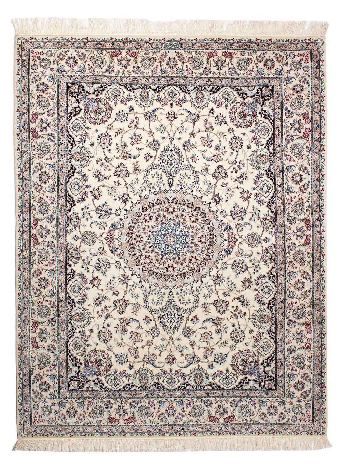 Persisk tæppe - Nain - Premium - 210 x 163 cm - beige