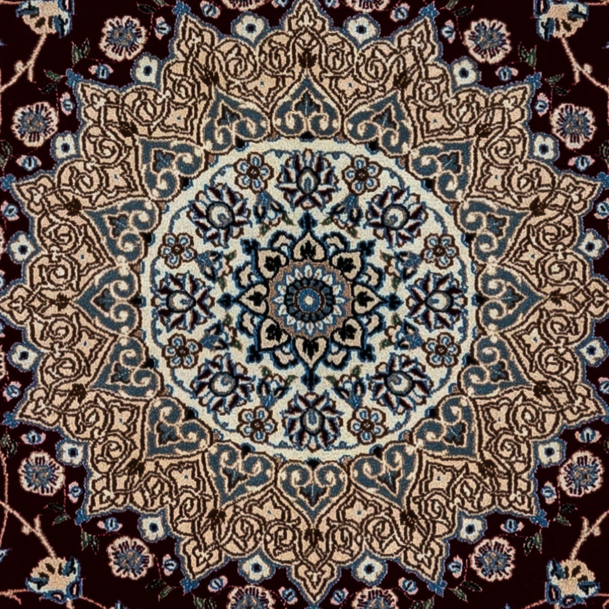 Persisk tæppe - Nain - Royal - 354 x 253 cm - sort