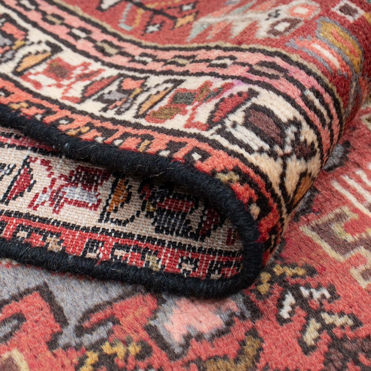 Løber Persisk tæppe - Nomadisk - 292 x 70 cm - lysrød