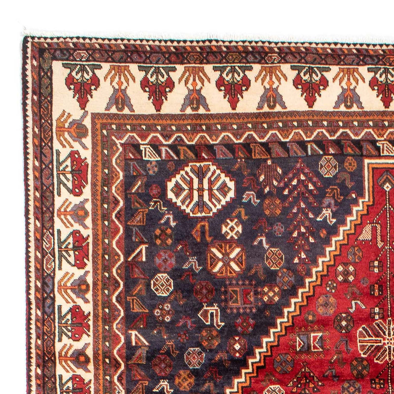 Persisk tæppe - Nomadisk - 312 x 216 cm - mørkerød