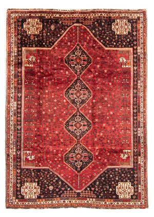 Persisk tæppe - Nomadisk - 310 x 227 cm - mørkerød