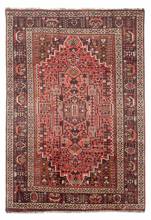 Persisk tæppe - Nomadisk - 310 x 213 cm - lysrød