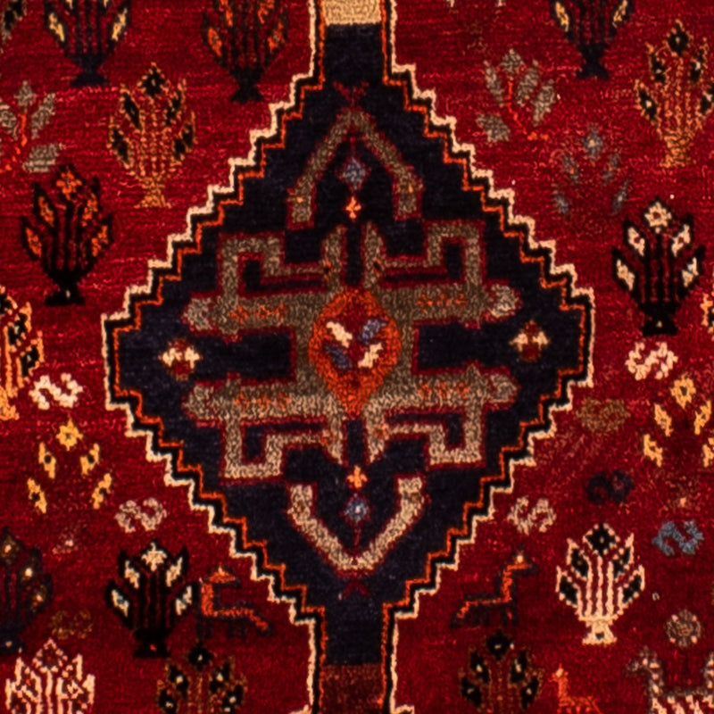 Persisk tæppe - Nomadisk - 315 x 216 cm - mørkerød