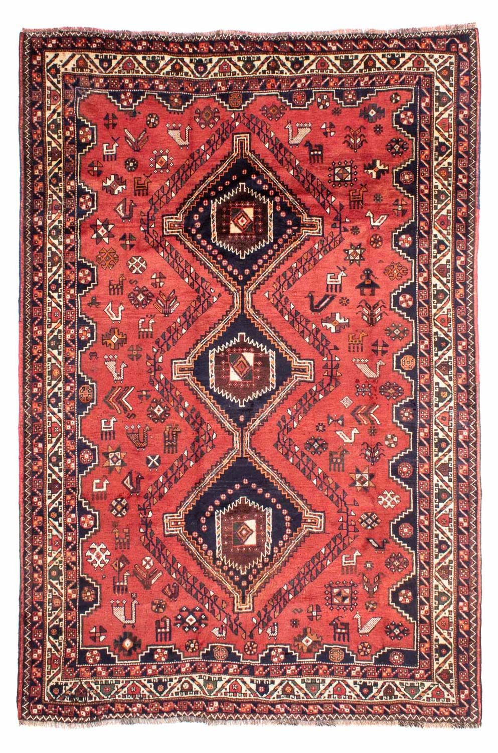 Persisk tæppe - Nomadisk - 300 x 217 cm - rød