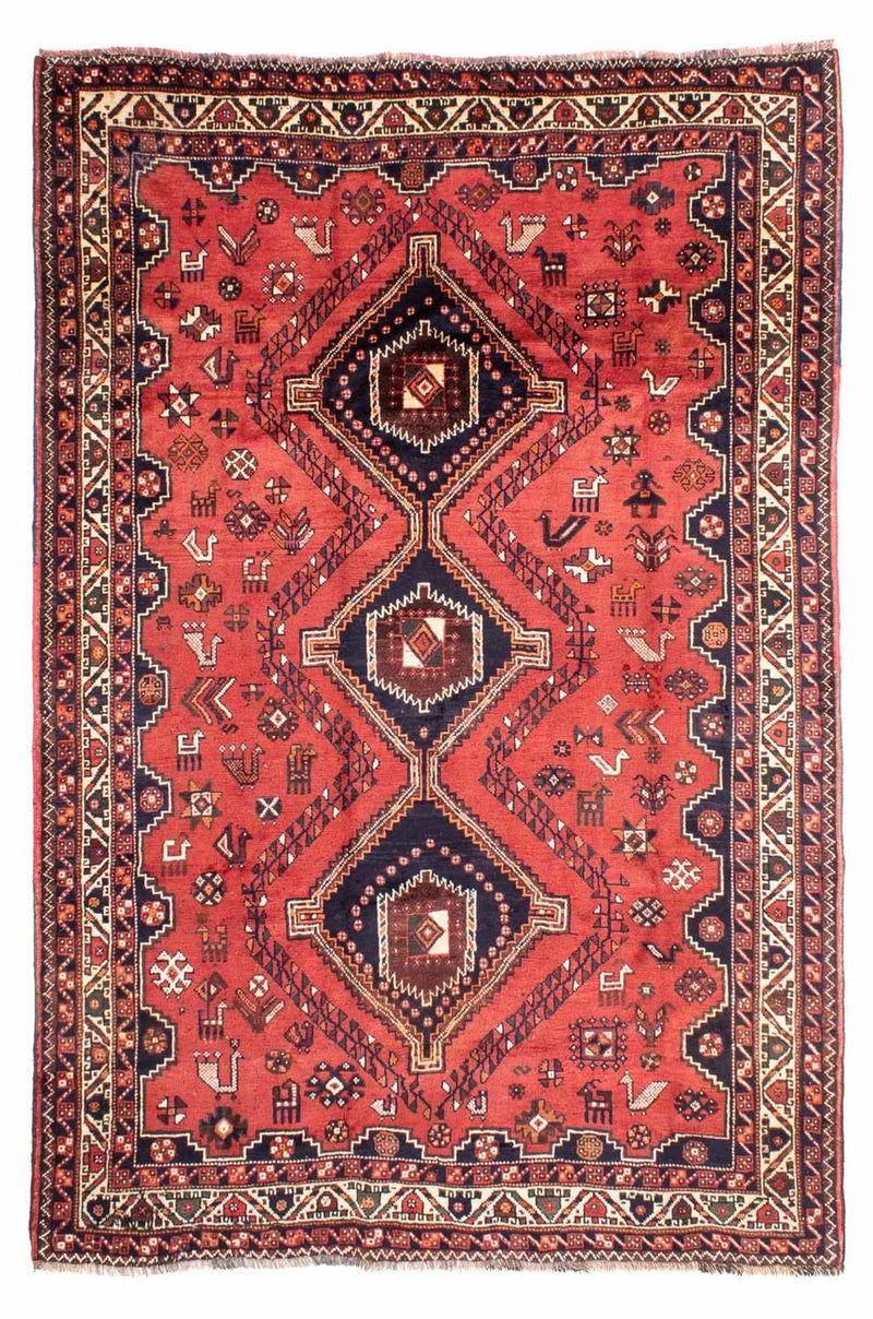 Persisk tæppe - Nomadisk - 300 x 217 cm - rød