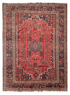 Persisk tæppe - Nomadisk - 295 x 218 cm - rød
