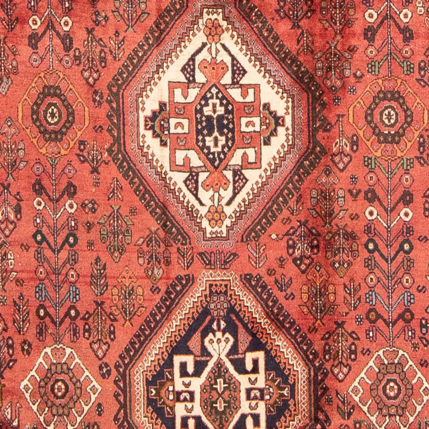 Persisk tæppe - Nomadisk - 330 x 221 cm - lysrød