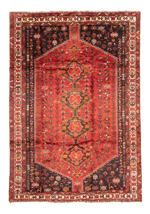 Persisk tæppe - Nomadisk - 310 x 225 cm - mørkerød
