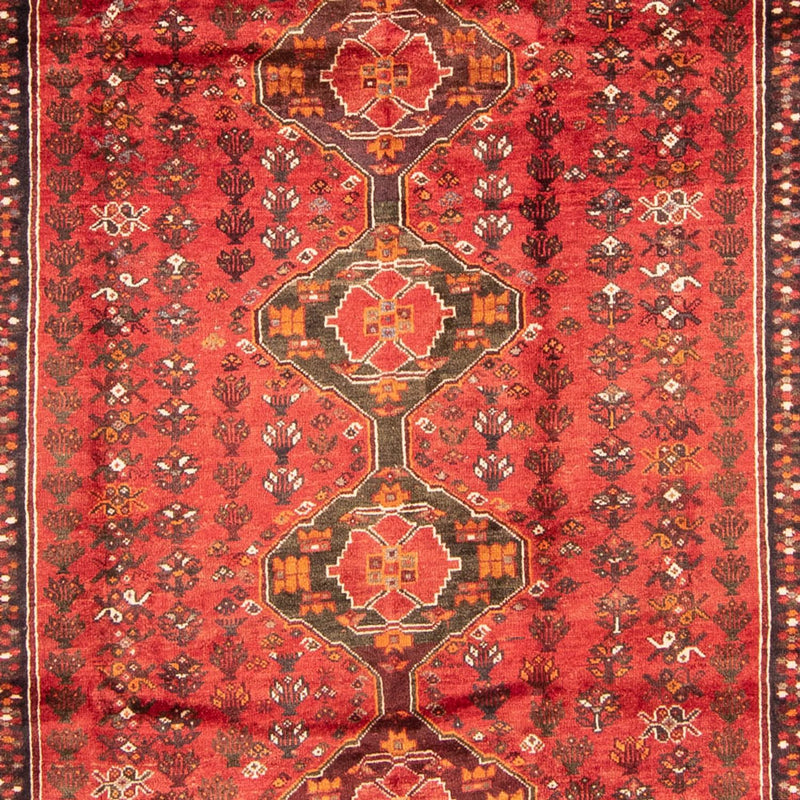 Persisk tæppe - Nomadisk - 310 x 225 cm - mørkerød