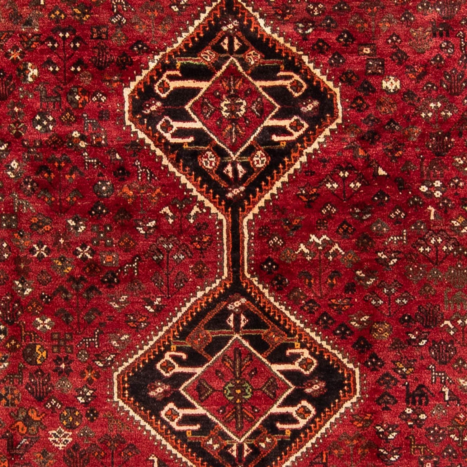Persisk tæppe - Nomadisk - 325 x 230 cm - mørkerød