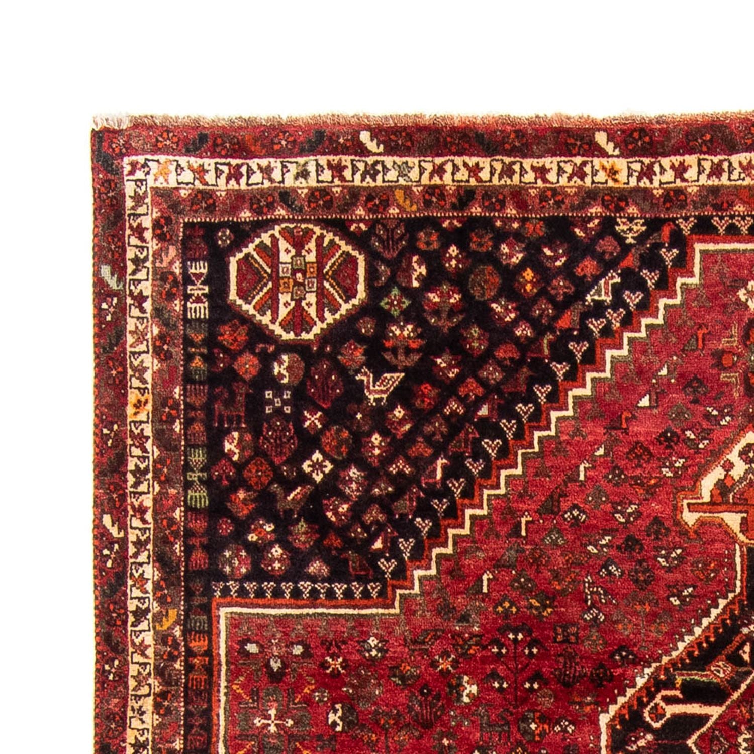 Persisk tæppe - Nomadisk - 325 x 230 cm - mørkerød