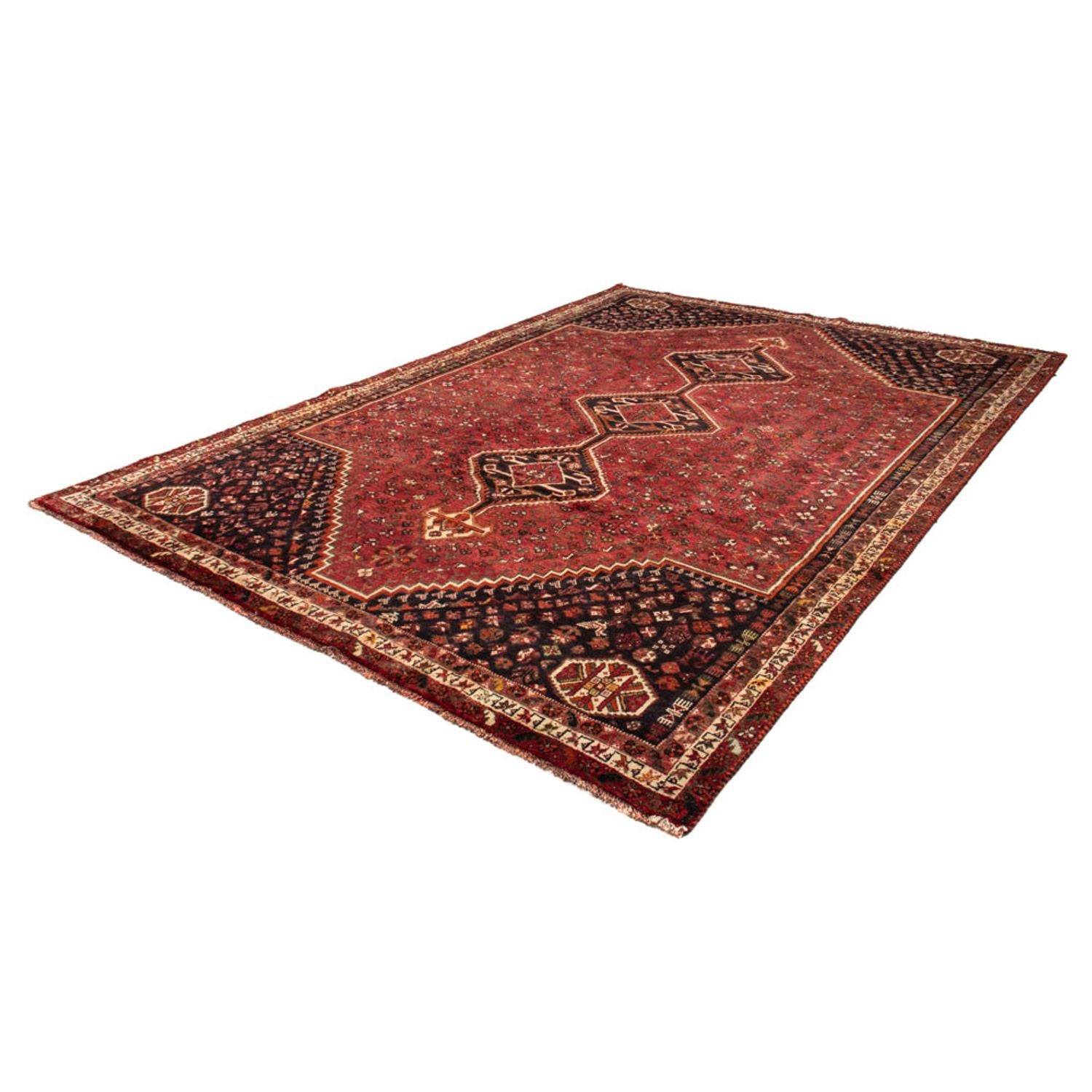 Persisk tæppe - Nomadisk - 325 x 230 cm - mørkerød