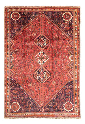 Persisk tæppe - Nomadisk - 315 x 220 cm - mørkerød