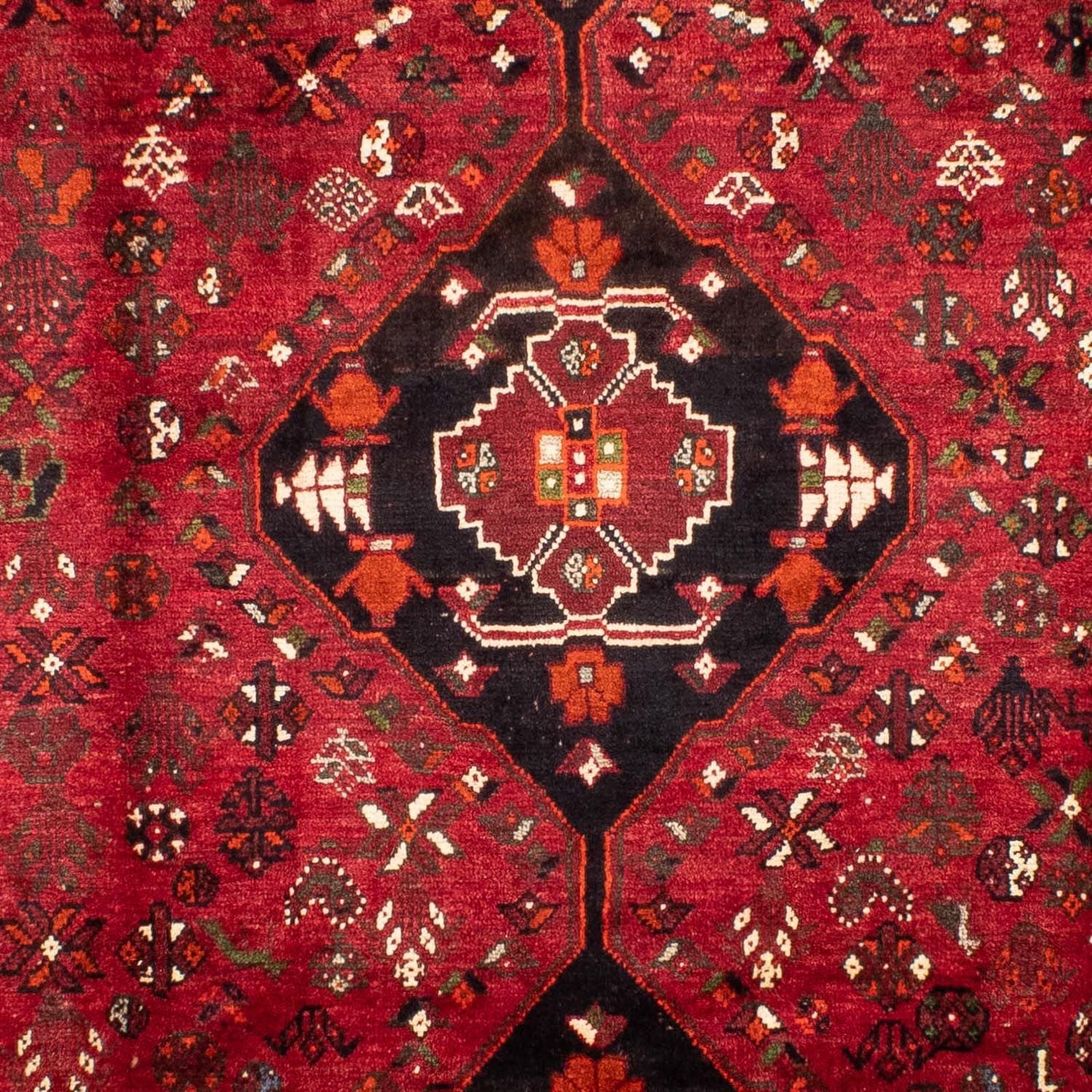 Persisk tæppe - Nomadisk - 320 x 230 cm - mørkerød