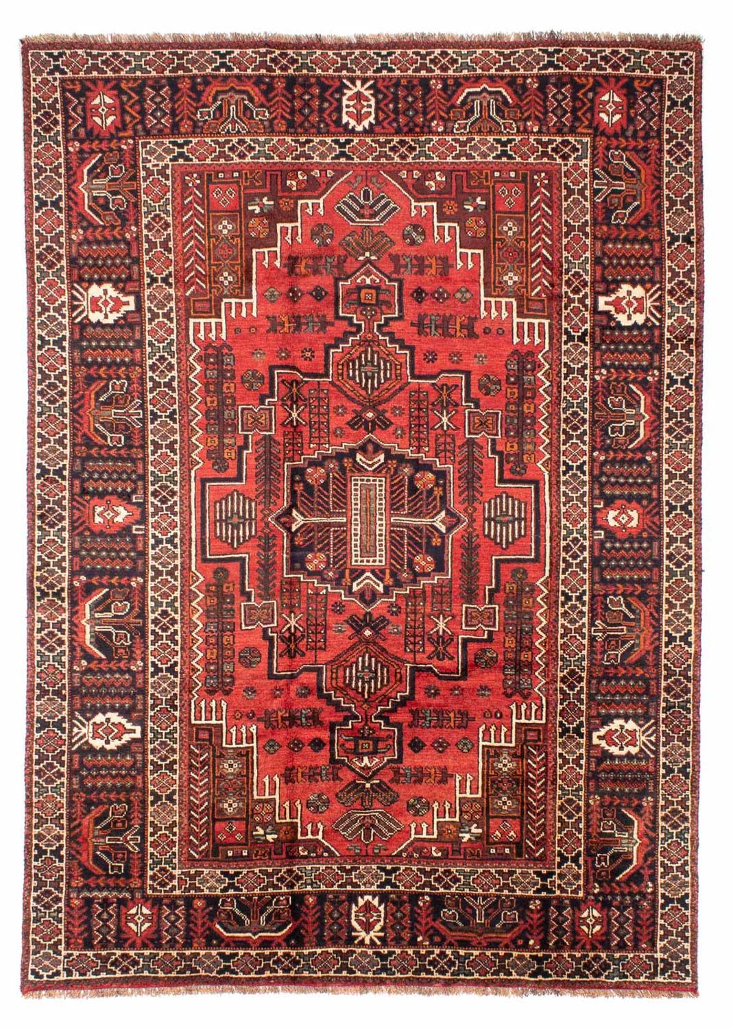 Persisk tæppe - Nomadisk - 288 x 210 cm - lysrød