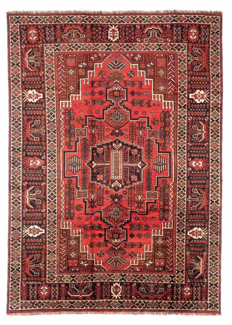 Persisk tæppe - Nomadisk - 288 x 210 cm - lysrød