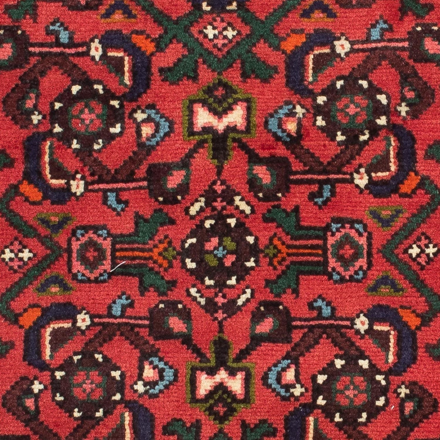 Løber Persisk tæppe - Nomadisk - 195 x 70 cm - mørkerød