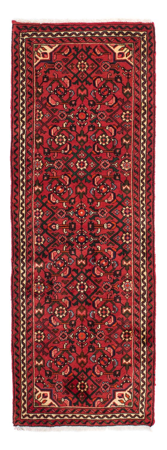 Løber Persisk tæppe - Nomadisk - 195 x 68 cm - mørkerød
