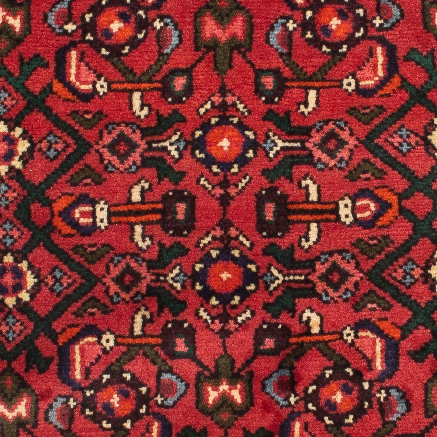 Løber Persisk tæppe - Nomadisk - 195 x 68 cm - mørkerød