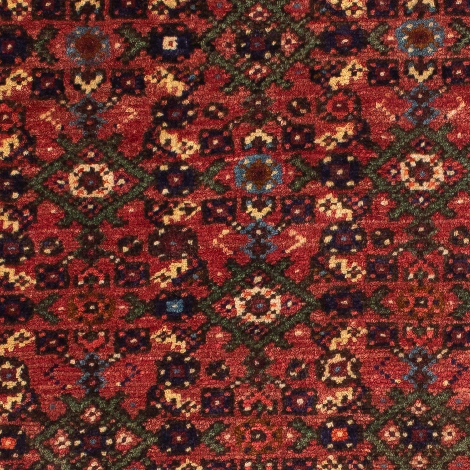 Løber Persisk tæppe - Nomadisk - 195 x 73 cm - mørkerød