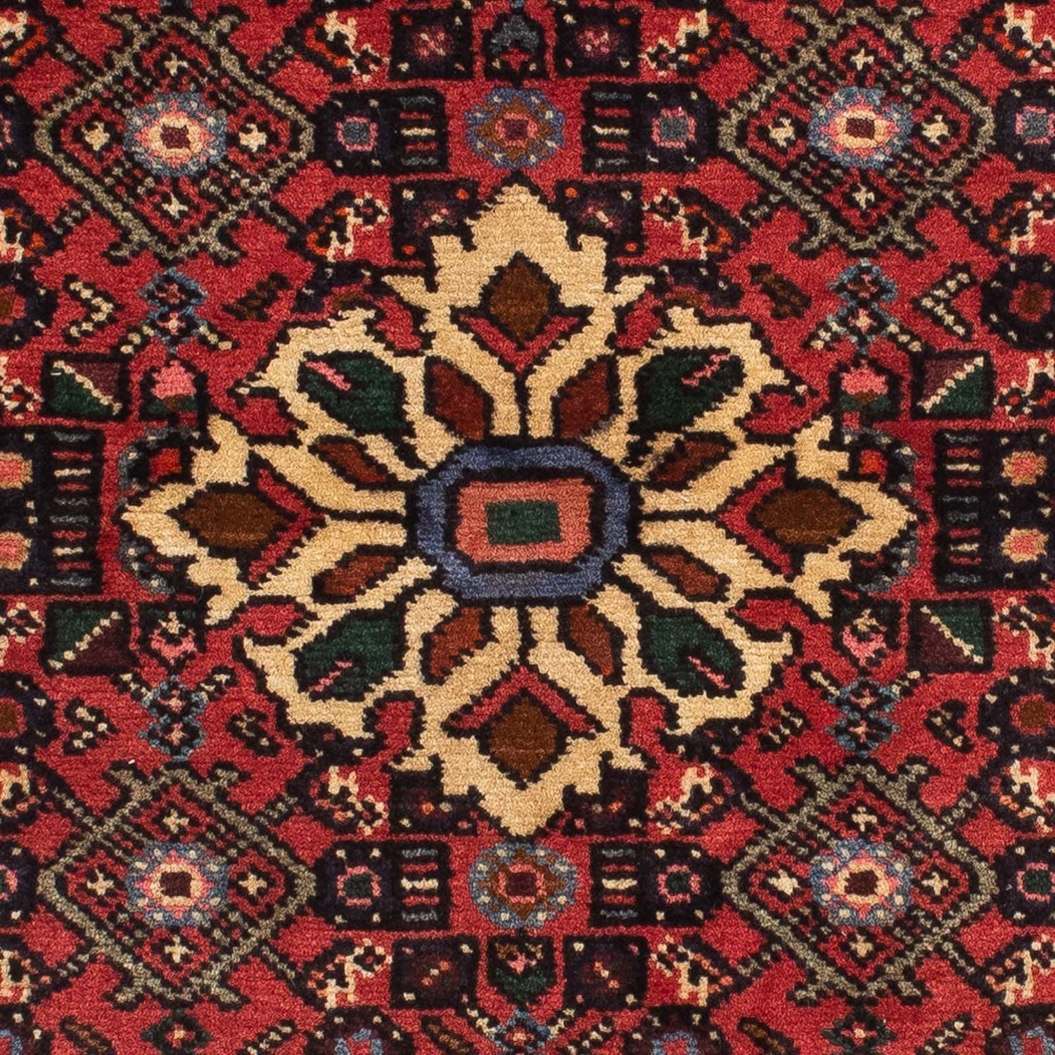 Løber Persisk tæppe - Nomadisk - 198 x 70 cm - mørkerød