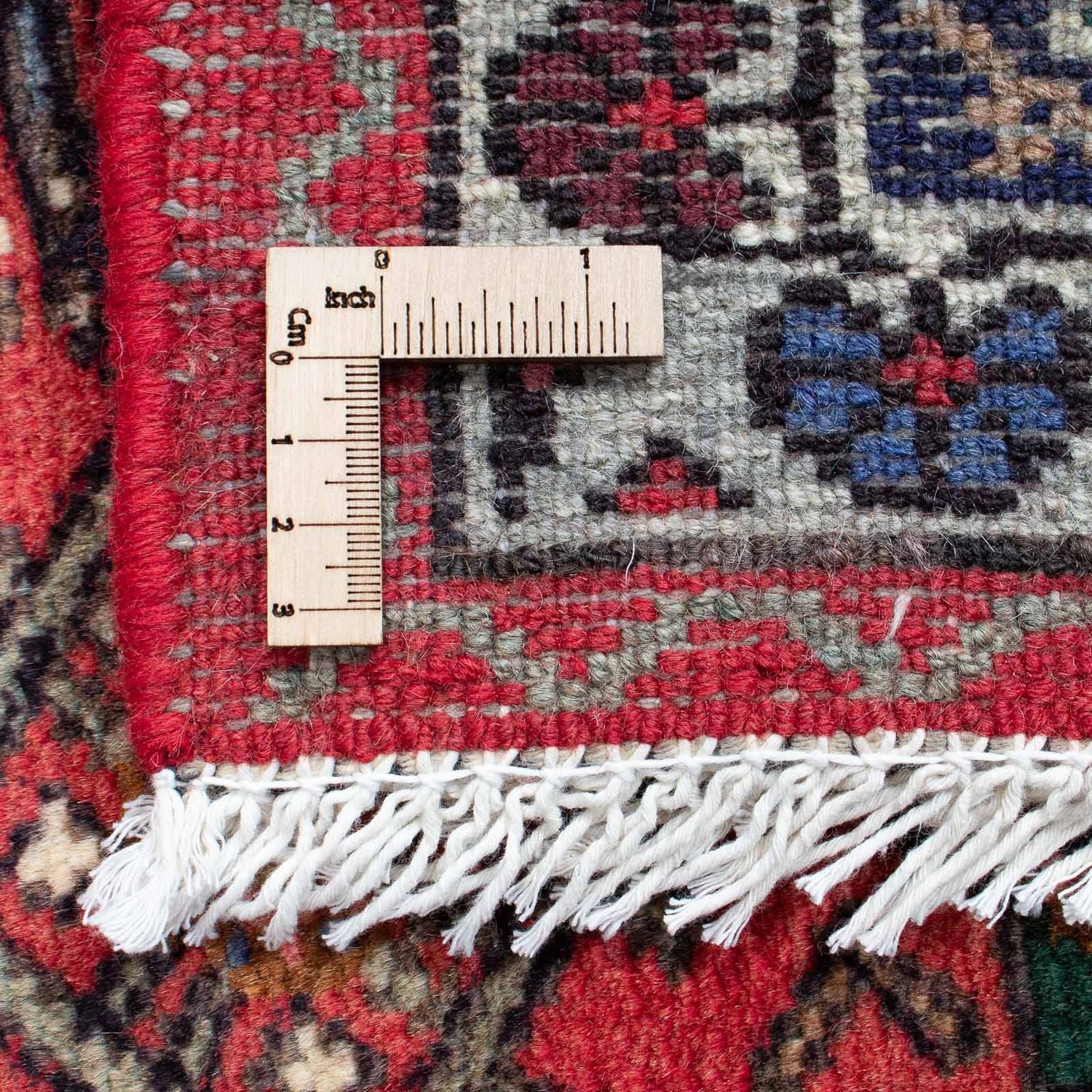 Løber Persisk tæppe - Nomadisk - 198 x 70 cm - mørkerød