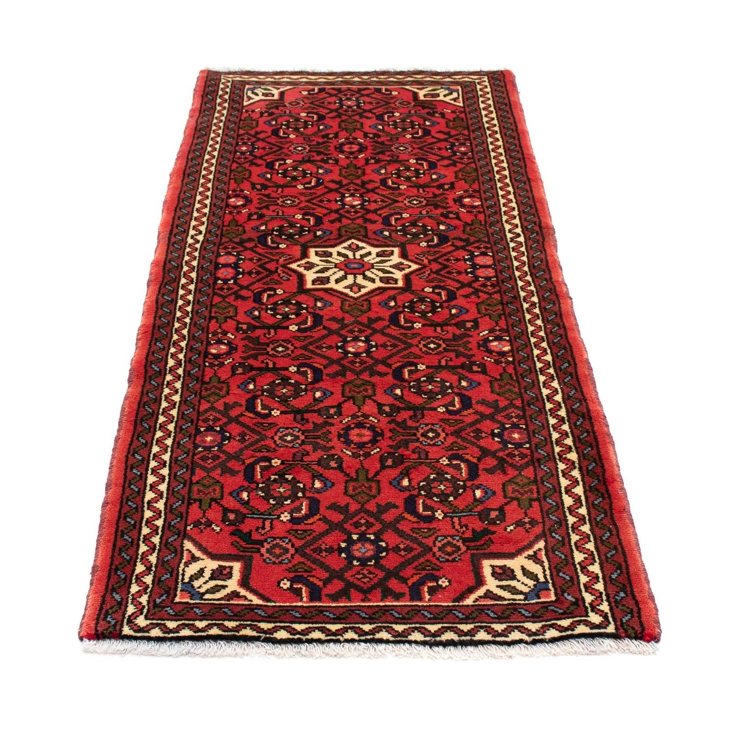Løber Persisk tæppe - Nomadisk - 182 x 72 cm - mørkerød