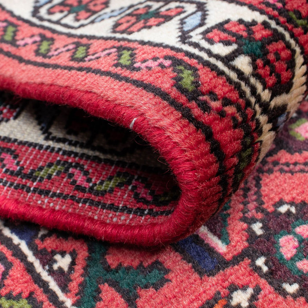 Løber Persisk tæppe - Nomadisk - 195 x 70 cm - mørkerød