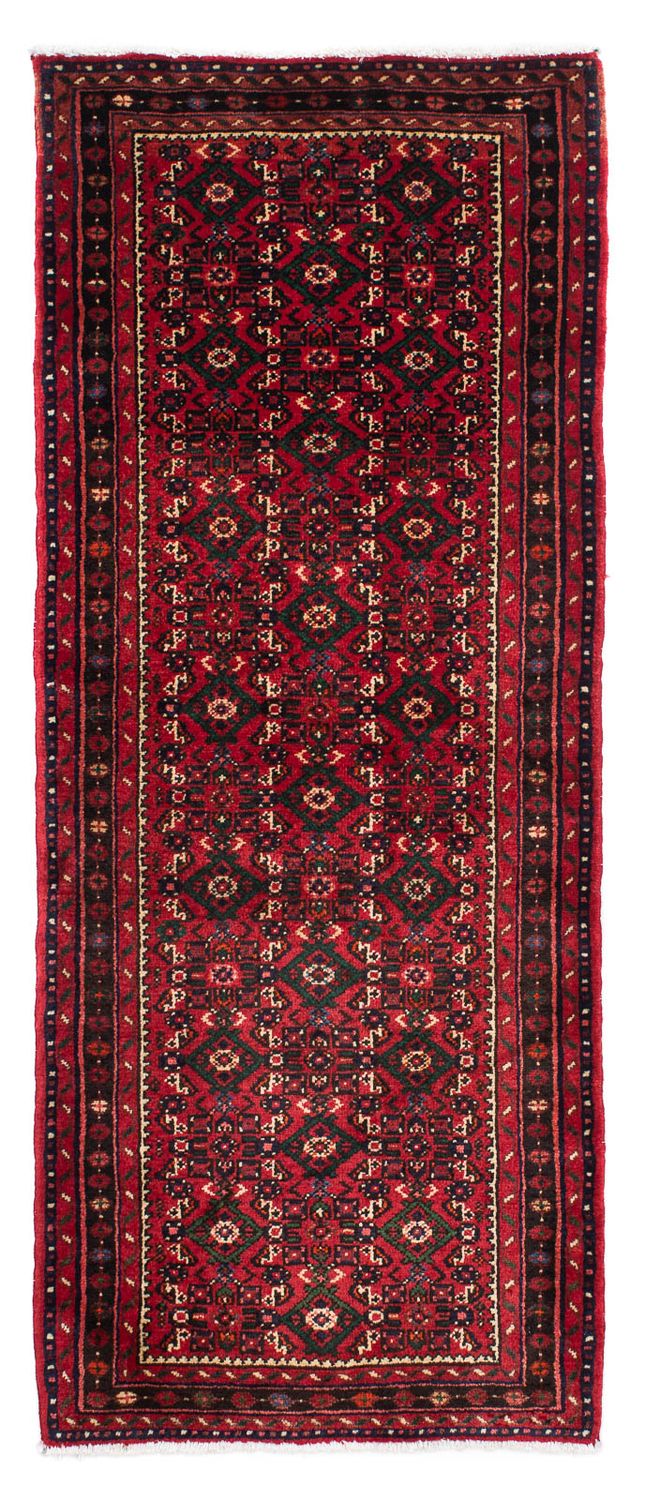 Løber Persisk tæppe - Nomadisk - 200 x 80 cm - mørkerød