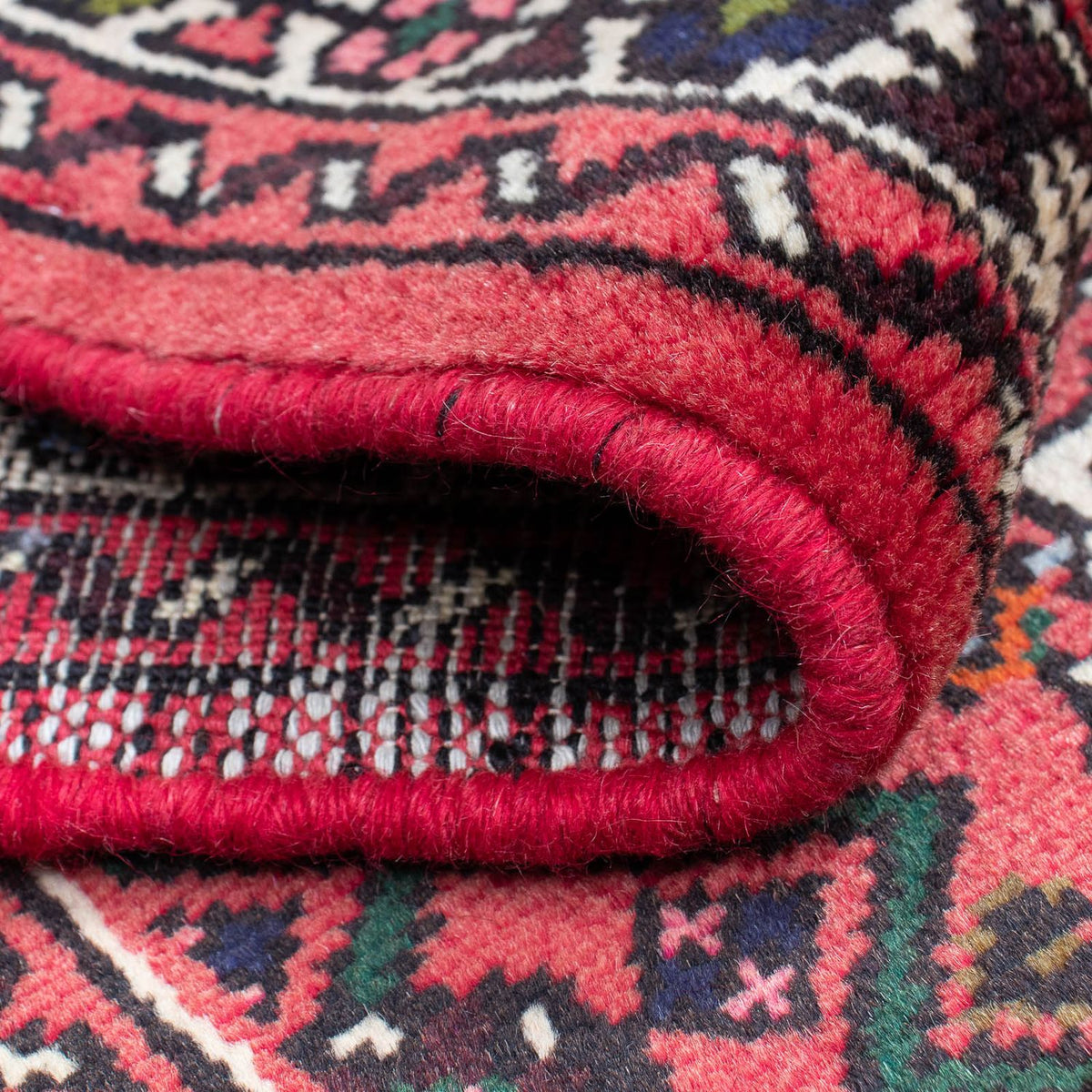 Løber Persisk tæppe - Nomadisk - 192 x 73 cm - mørkerød