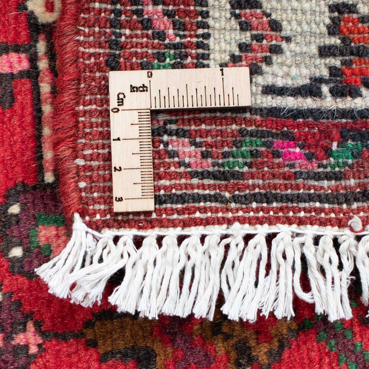 Løber Persisk tæppe - Nomadisk - 200 x 80 cm - mørkerød