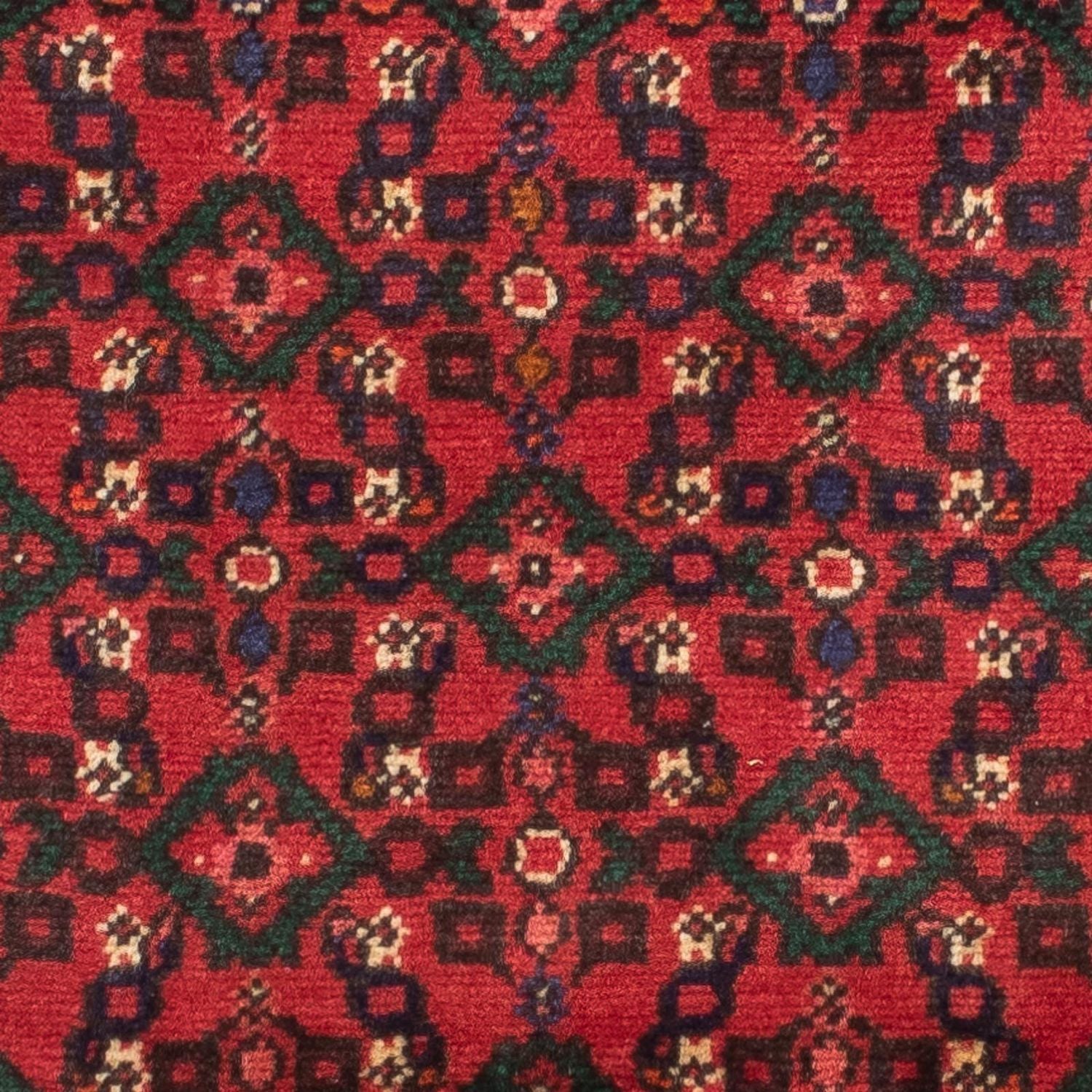 Løber Persisk tæppe - Nomadisk - 195 x 68 cm - mørkerød