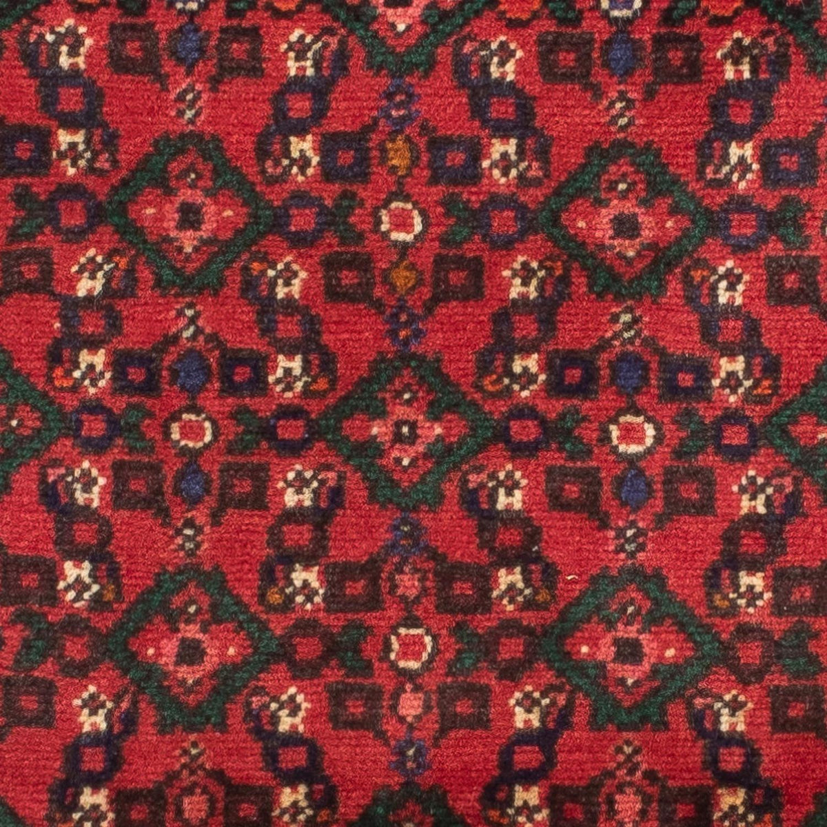 Løber Persisk tæppe - Nomadisk - 195 x 68 cm - mørkerød