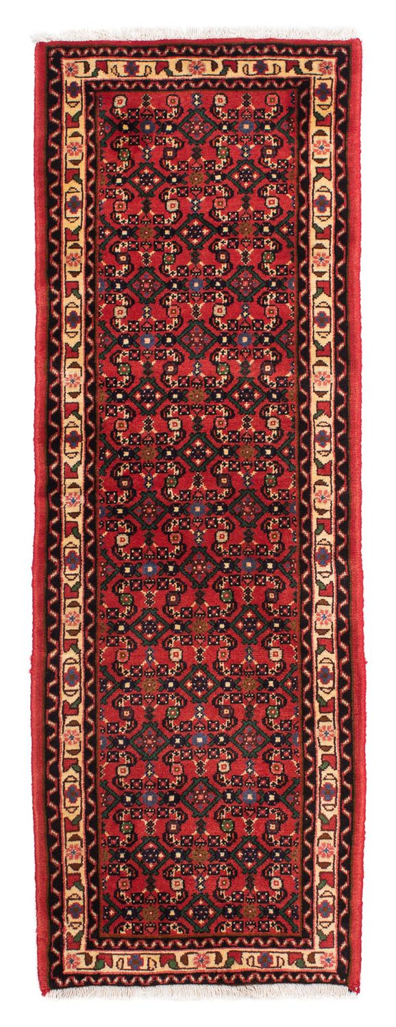 Løber Persisk tæppe - Nomadisk - 200 x 66 cm - mørkerød