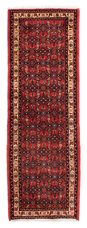 Løber Persisk tæppe - Nomadisk - 200 x 66 cm - mørkerød