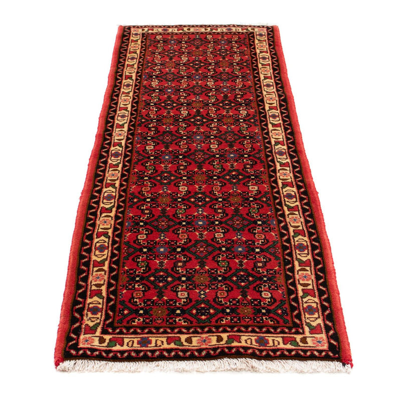 Løber Persisk tæppe - Nomadisk - 200 x 66 cm - mørkerød