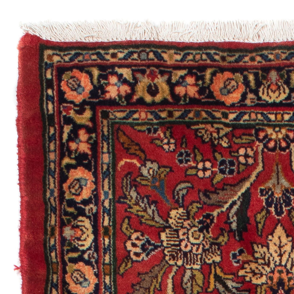 Løber Persisk tæppe - Nomadisk - 220 x 80 cm - mørkerød