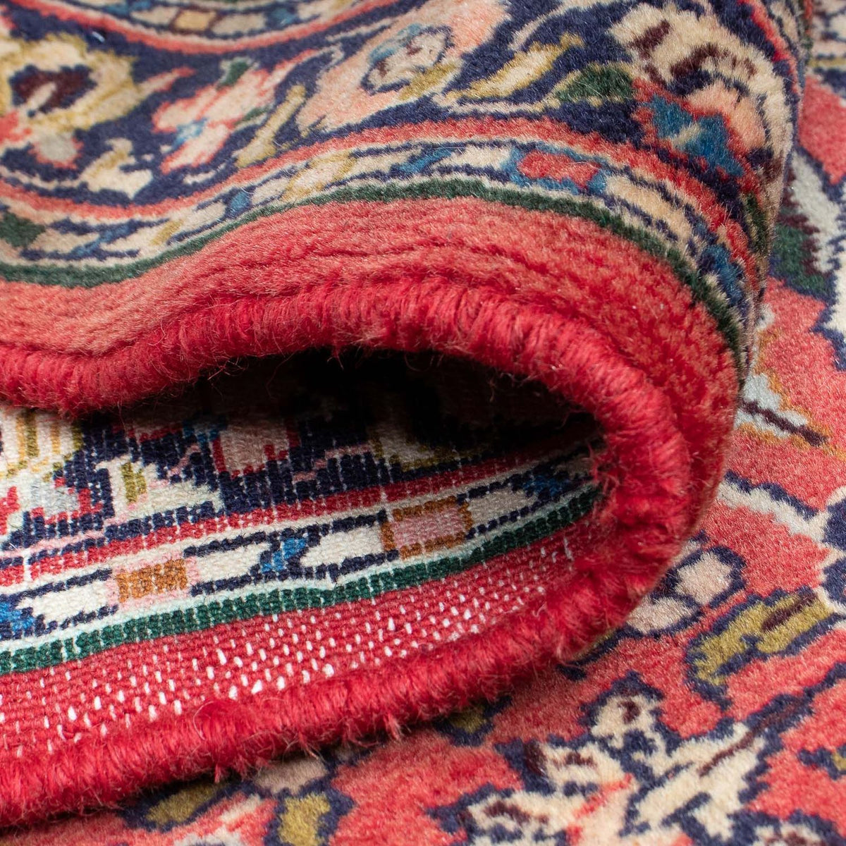 Løber Persisk tæppe - Nomadisk - 220 x 80 cm - mørkerød