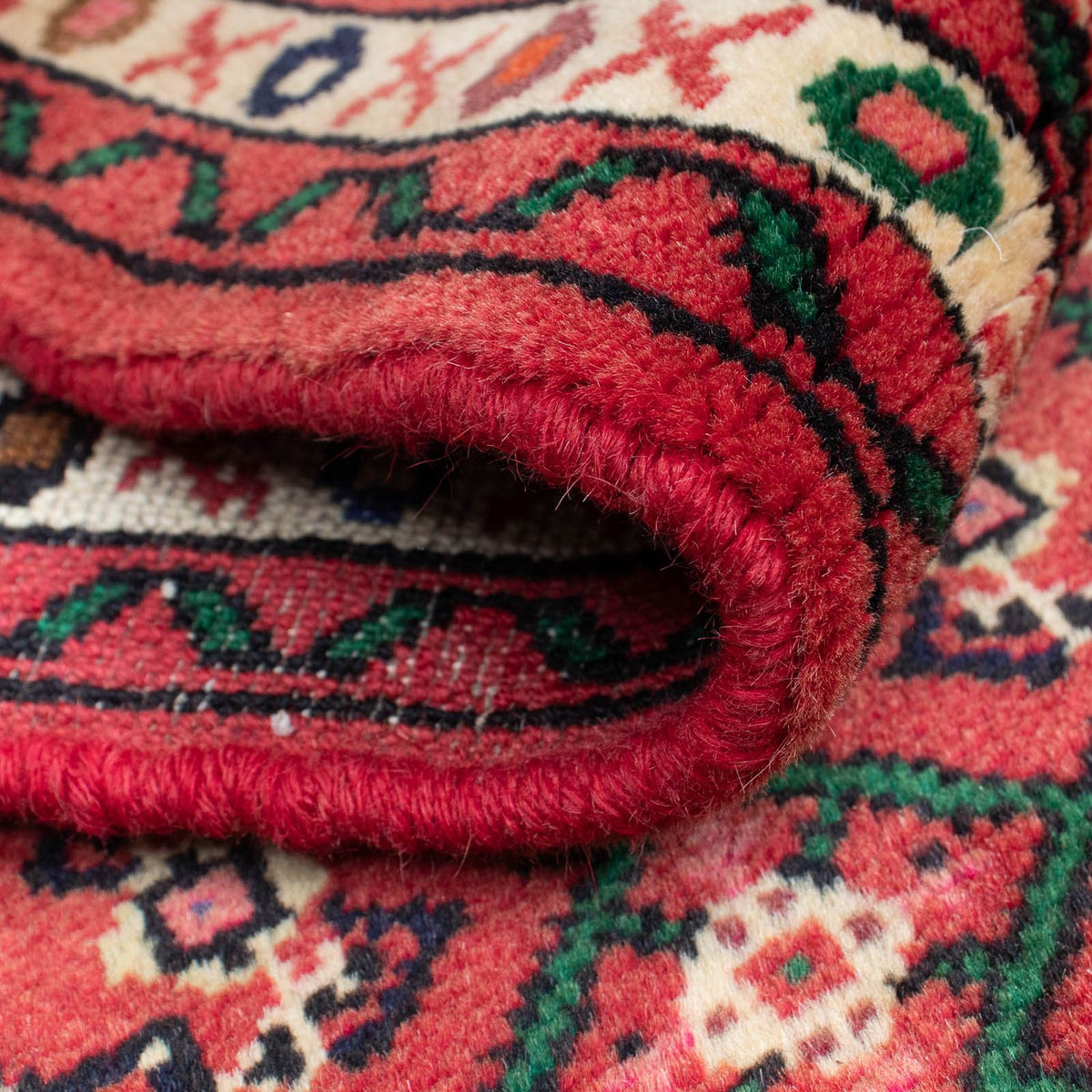 Løber Persisk tæppe - Nomadisk - 205 x 70 cm - mørkerød