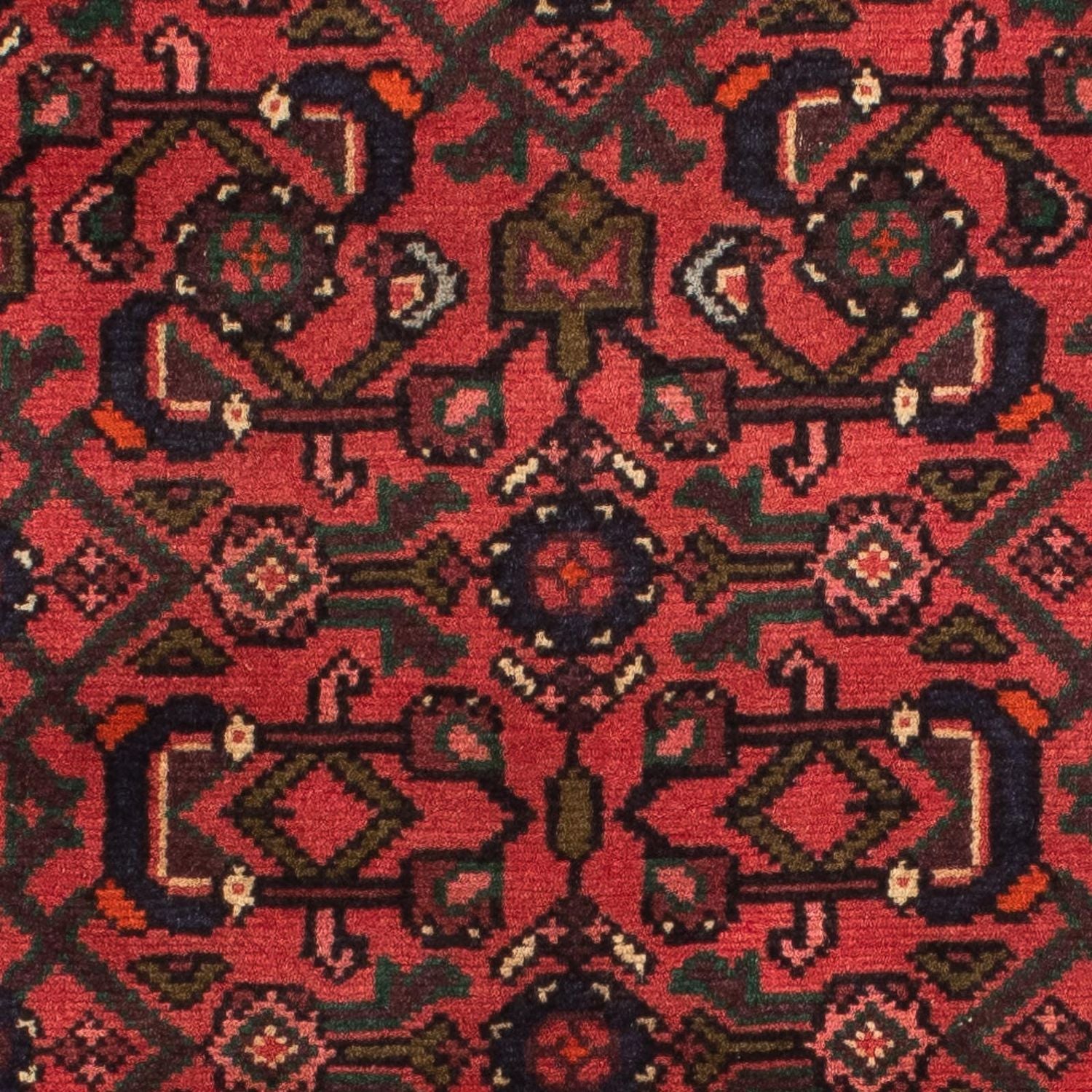 Løber Persisk tæppe - Nomadisk - 200 x 75 cm - mørkerød