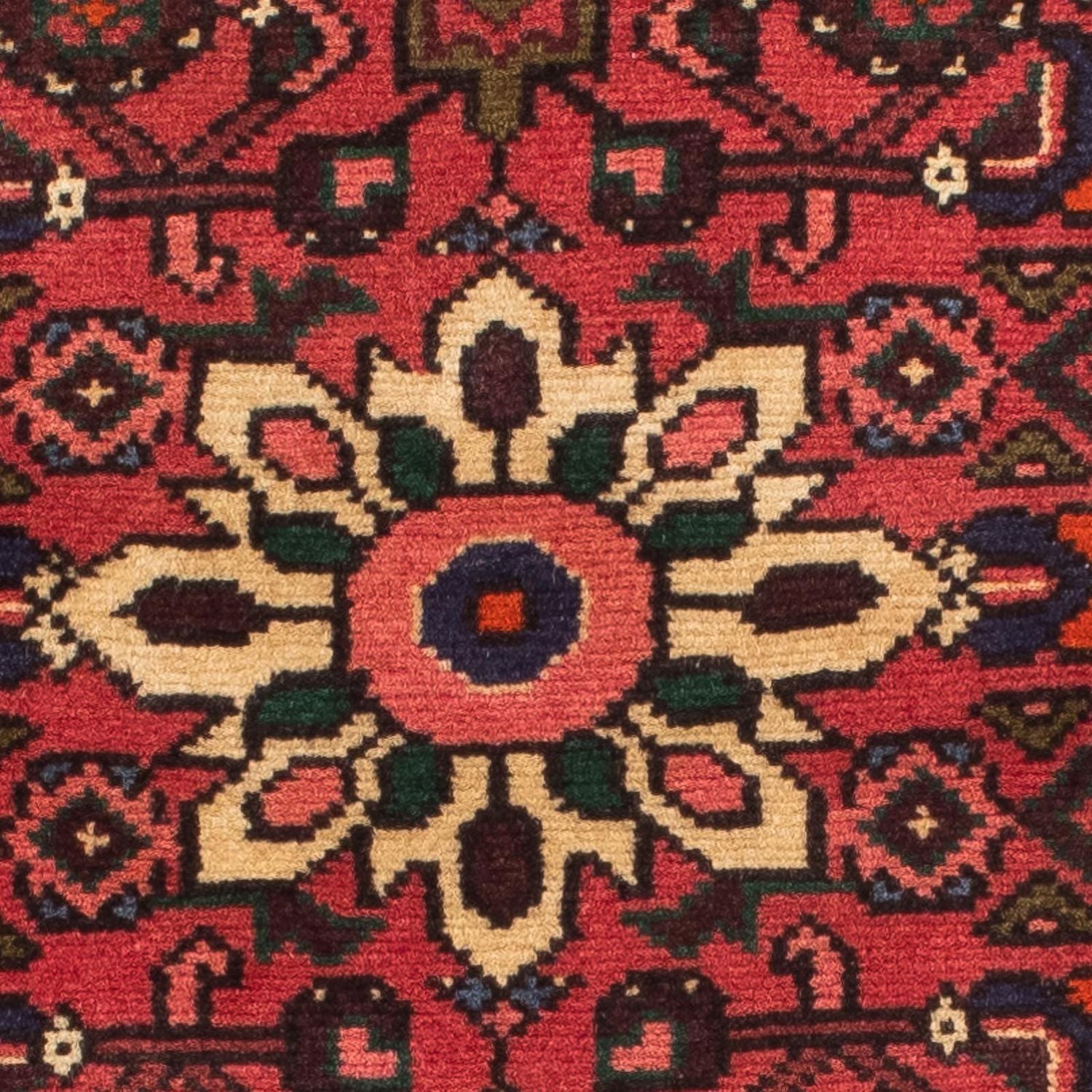 Løber Persisk tæppe - Nomadisk - 200 x 72 cm - mørkerød