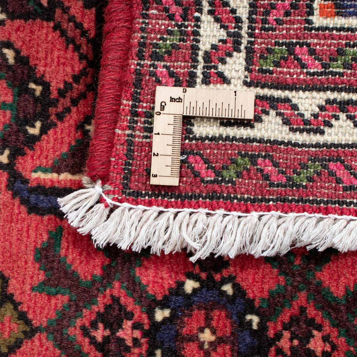 Løber Persisk tæppe - Nomadisk - 200 x 72 cm - mørkerød