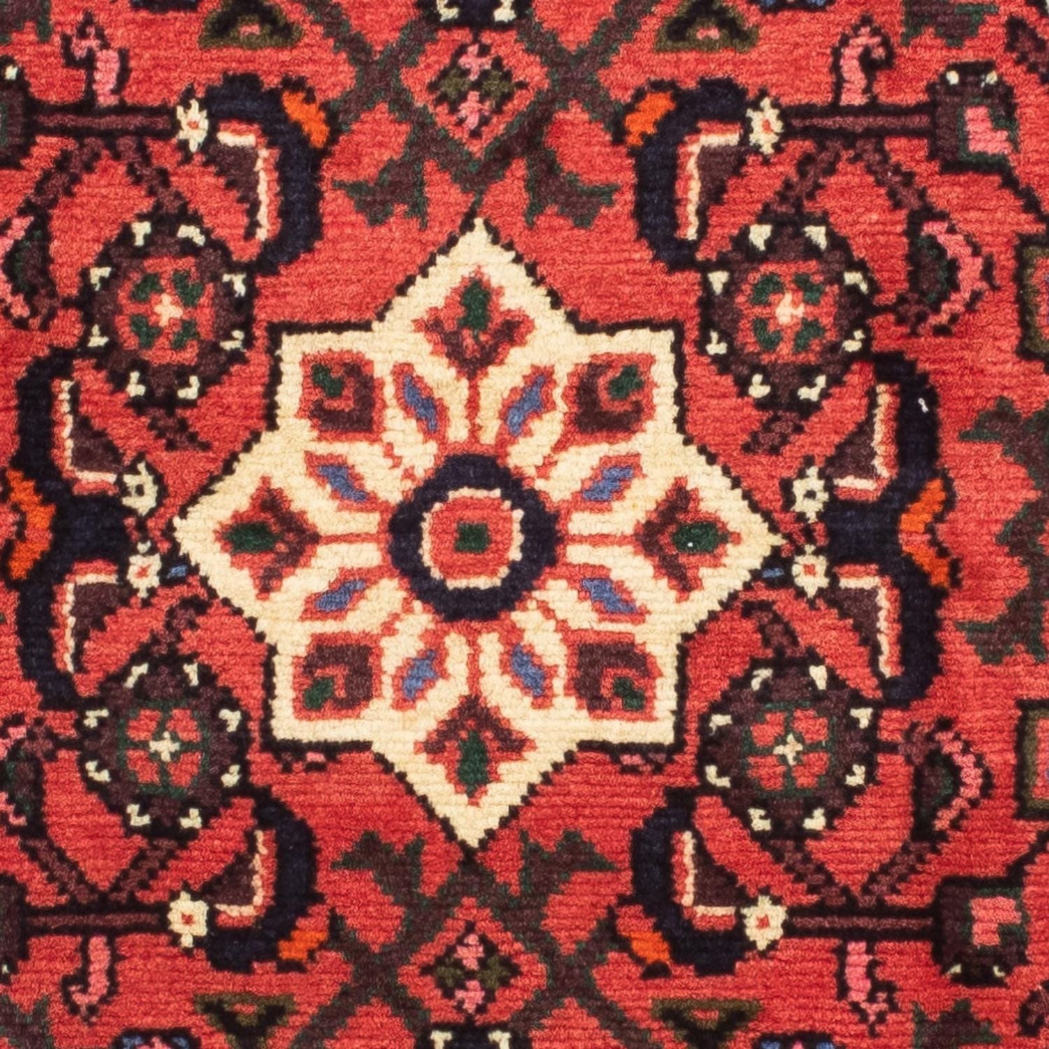 Løber Persisk tæppe - Nomadisk - 196 x 68 cm - mørkerød